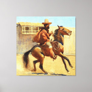 Ranchero aus dem alten Kalifornien von Maynard Dix Leinwanddruck