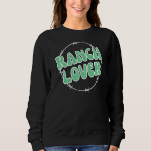 Ranchin's Farm Support Local Cattle Cows Schweine Sweatshirt
