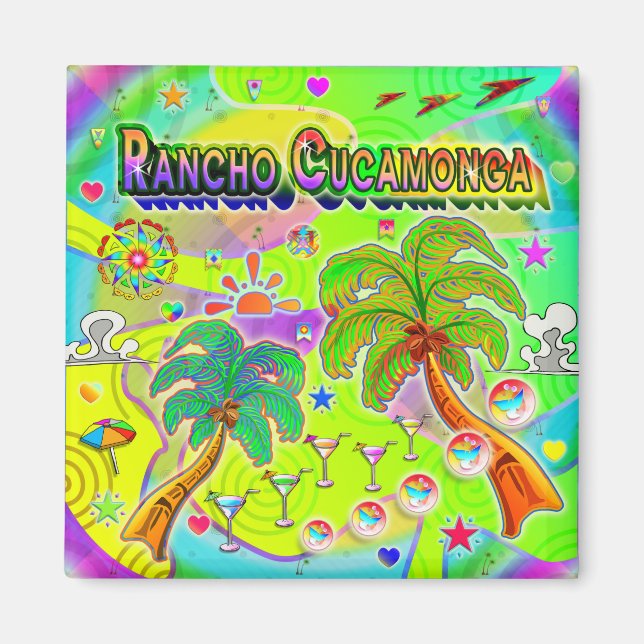 Rancho Cucamonga Mind Focus Magnet (Devant)