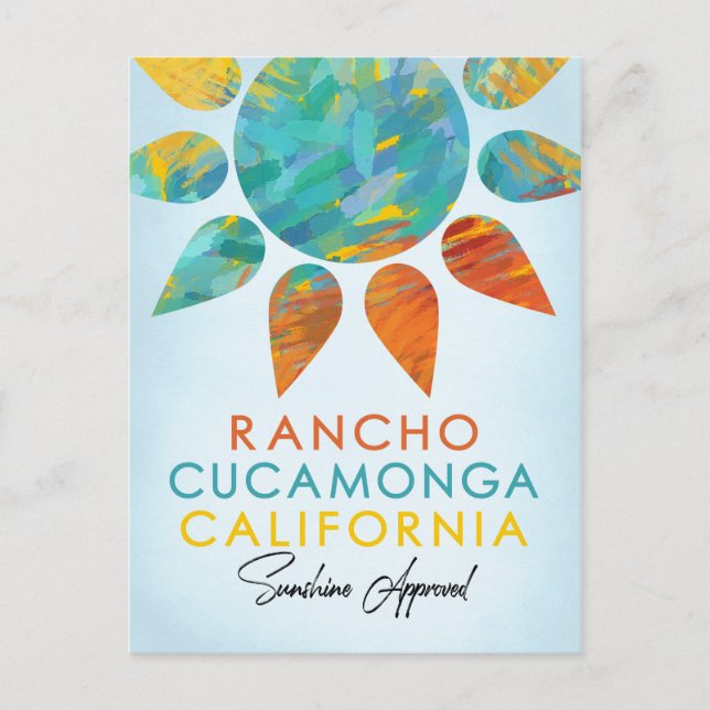 Rancho Cucwithin a California Postkarte (Vorderseite)