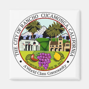 Rancho CucZIA (Kalifornien) City Siegel Magnet