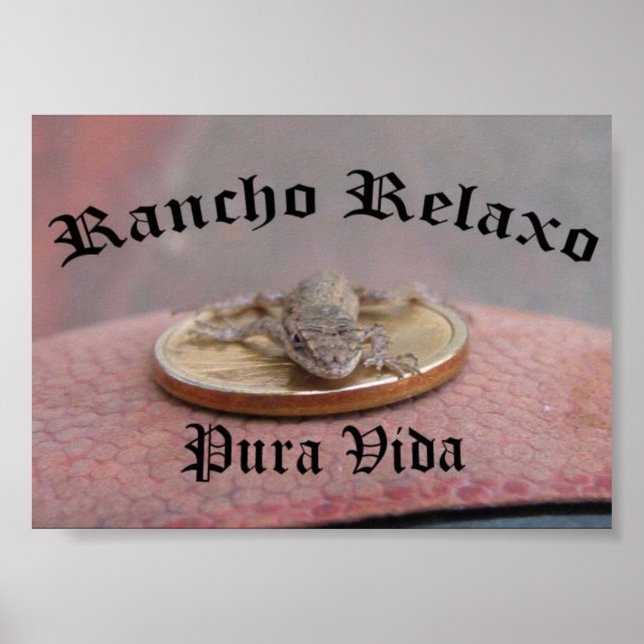 Rancho Relaxo... Pura Vida Poster (Vorne)