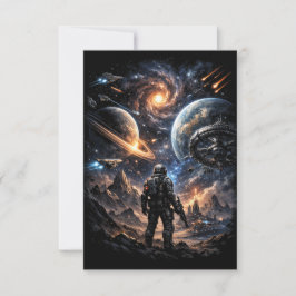 Rand der Galaxie Dankeskarte