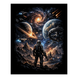 Rand der Galaxie Poster