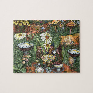 Rand des feenhafter Ring-Puzzlespiels