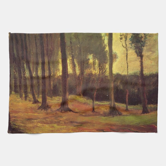 Rand eines Waldes von Vincent van Gogh Geschirrtuch (Horizontal)