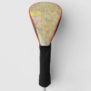 Rand McNally Eisenbahn-und Landkreis-Karte von Golf Headcover