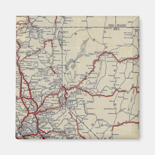 Rand McNally Junior Road Map Kalifornien und Nevad Magnet (Vorne)