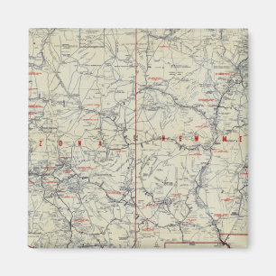 Rand McNally Offizielle 1925 Auto Trails Magnet