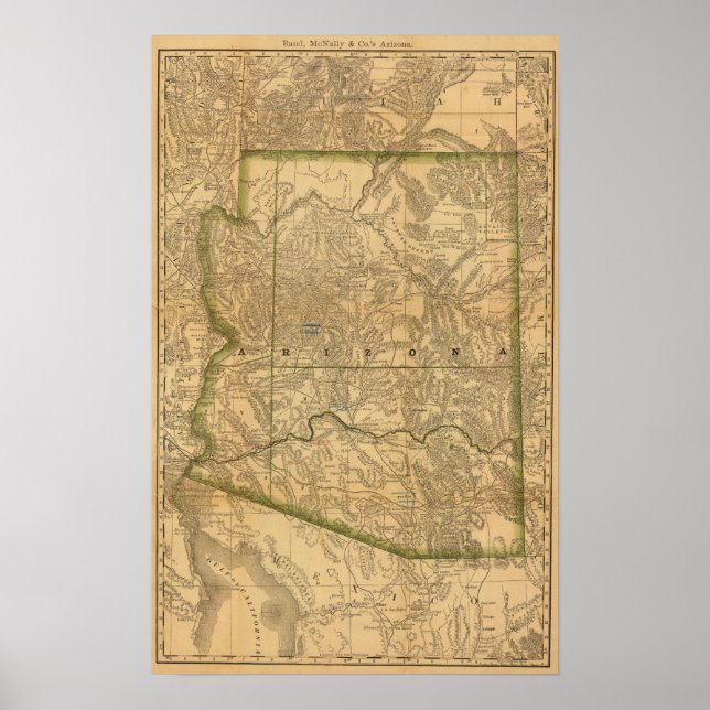 Rand McNally's Arizona Poster (Vorne)