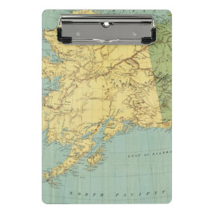 Rand McNallys Karte von Alaska Mini Klemmbrett