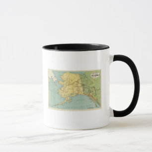 Rand McNallys Karte von Alaska Tasse
