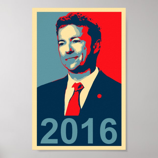 Rand Paul 2016 Obama Style Poster (Vorne)