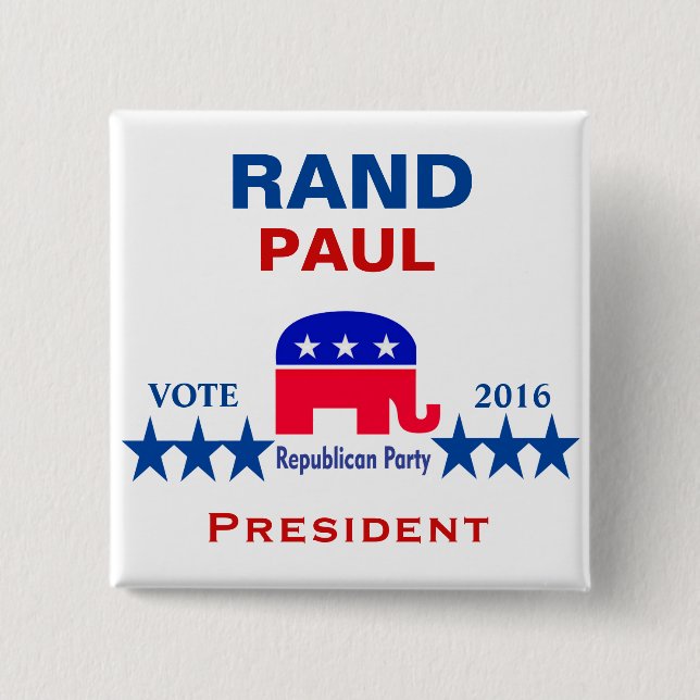 Rand Paul für Präsidenten 2016 Button (Vorderseite)