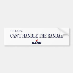 Rand Paul schlägt Hillary 2016 Autoaufkleber