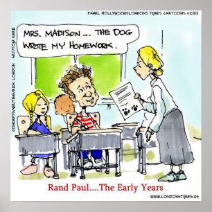 Rand Paul The Young Years Funny Poster