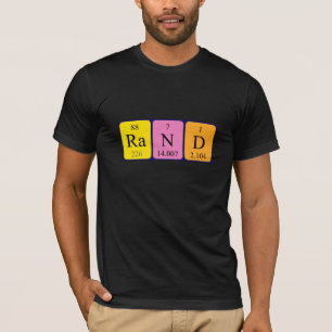 Rand Periodenname-Shirt T-Shirt