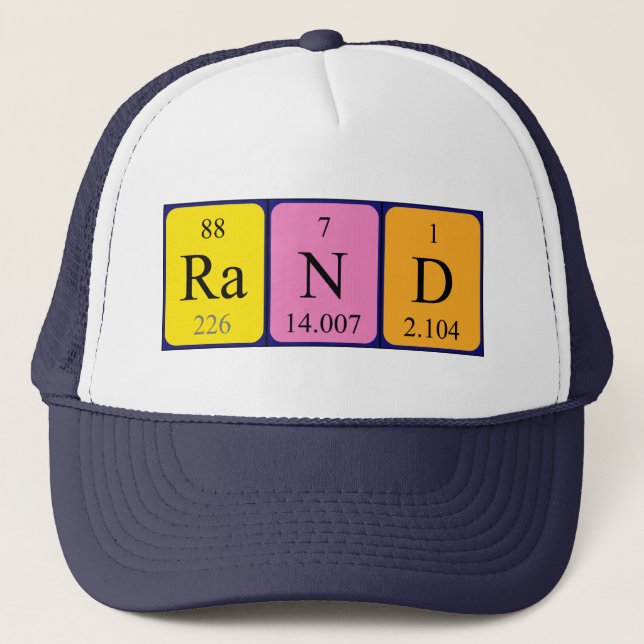 Rand Periodenname Truckerkappe (Vorderseite)