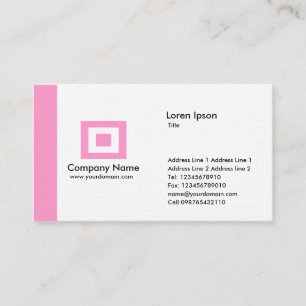 Rand - rosa visitenkarte