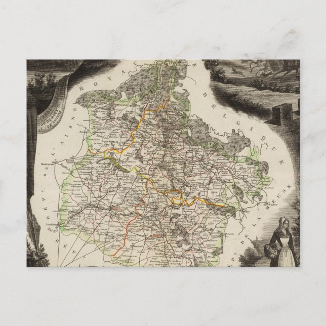 Randabbildungen Postkarte (Vorderseite)