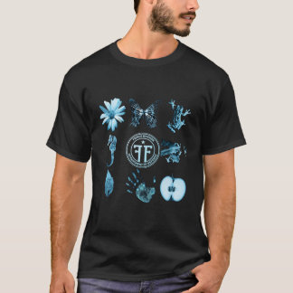 Randabteilung und Glyphen T-Shirt