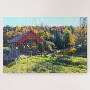 Randall Covered Bridge im Herbst, Vermont