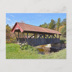 Randall Covered Bridge, Lyndon, Vermont Postcard Postkarte