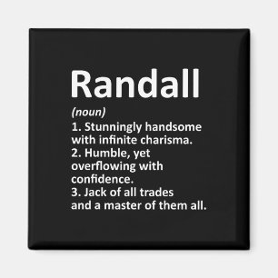 Randall Definition Personalisiert Name Funny Birth Magnet