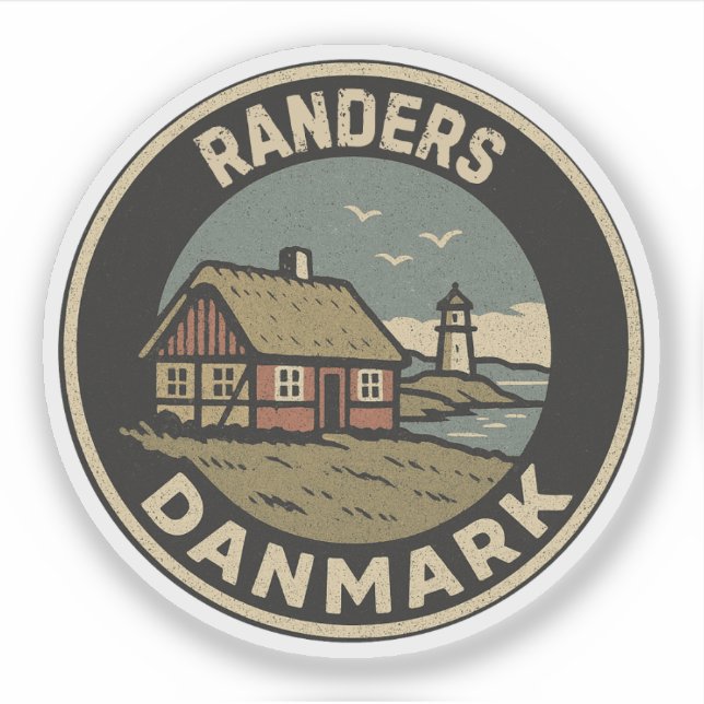 Randers, Dänemark Aufkleber (Vorderseite)