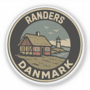 Randers, Dänemark Danmark  Aufkleber
