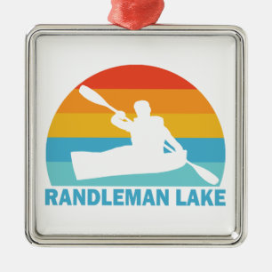 Randleman Lake North Carolina Kajak Ornament Aus Metall