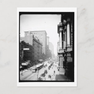 Randolph St., Chicago, Illinois Vintage Postkarte