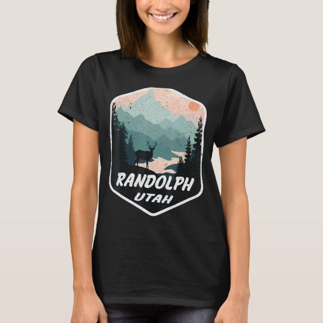 Randolph Utah Ut Berge Wandern Souvenir T-Shirt (Vorderseite)