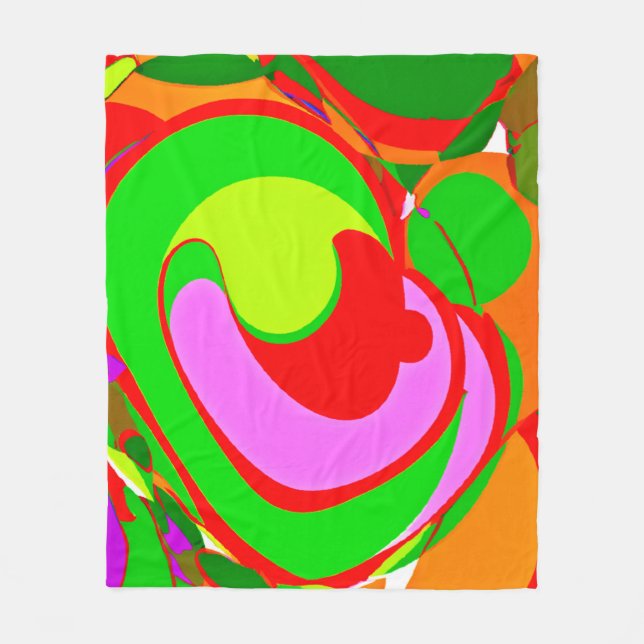 Random Abstrakt Pattern Fleecedecke (Vorderseite)