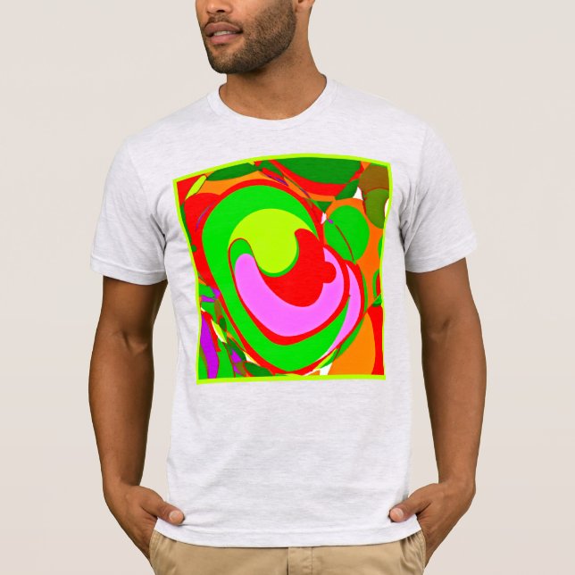 Random Abstrakt Pattern T-Shirt (Vorderseite)