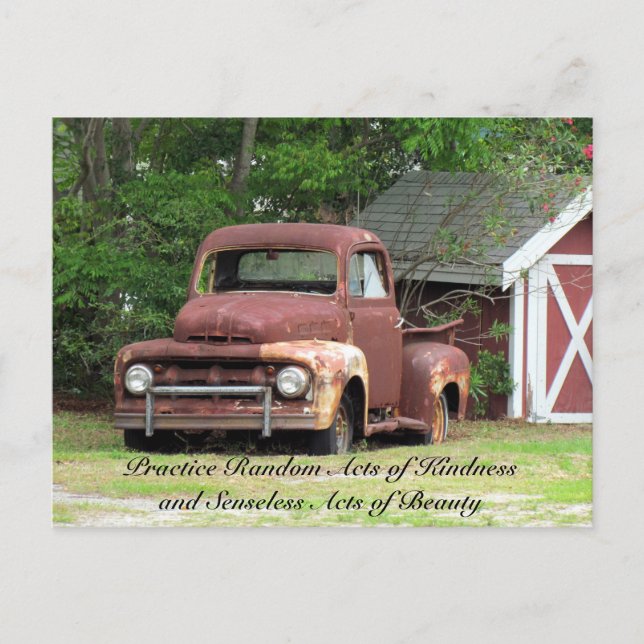 Random Act of Kindess Postcard - Truck Postkarte (Vorderseite)
