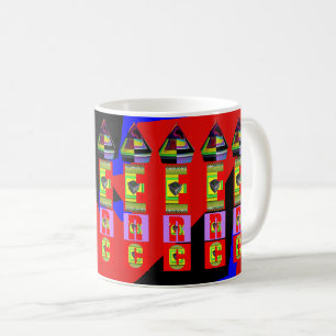 Random Alphabet Pen Muster Kaffeetasse
