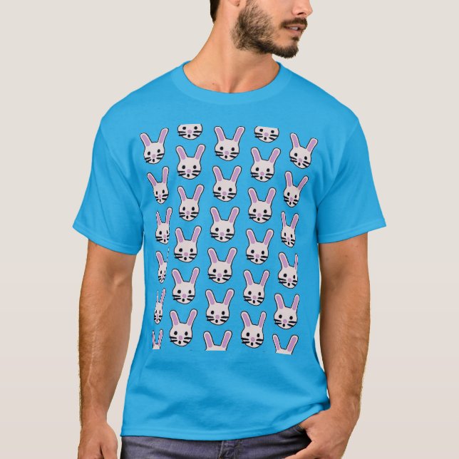 Random Bunny Faces T-Shirt (Vorderseite)