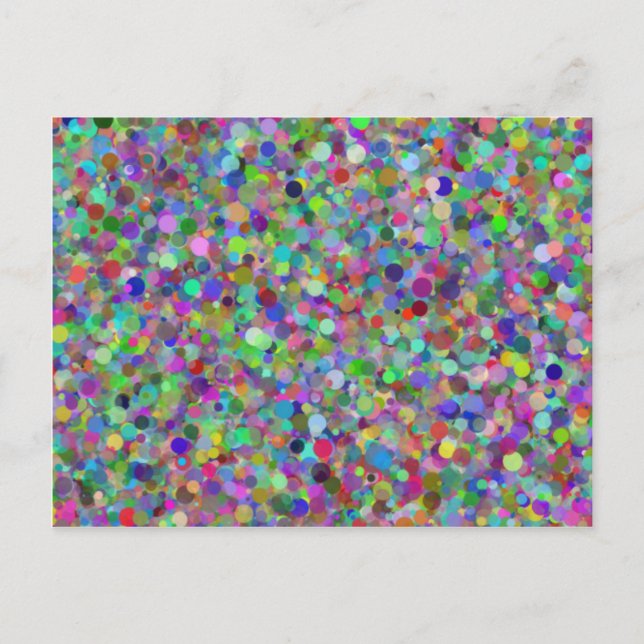 Random Dot Postcard Postkarte (Vorderseite)