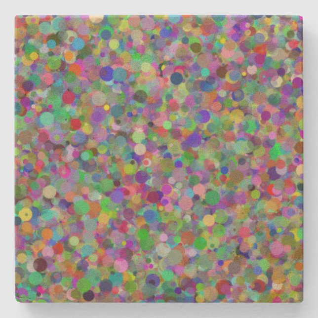 Random Dot Sandstone Untersetzer (Vorderseite)