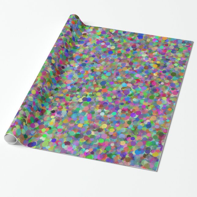 Random Dot Wrapping Paper Geschenkpapier (Ungerollt)