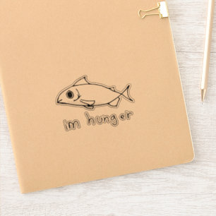 Random Fish Doodle Aufkleber