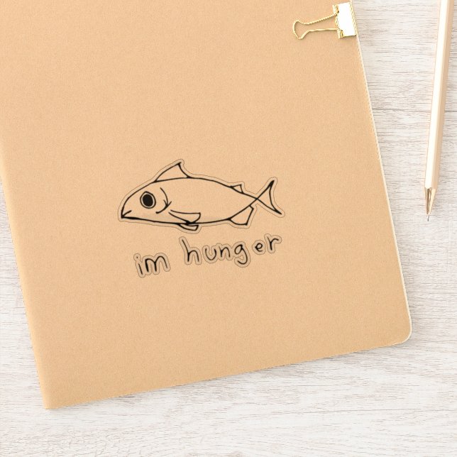 Random Fish Doodle Aufkleber (Notizbuch)