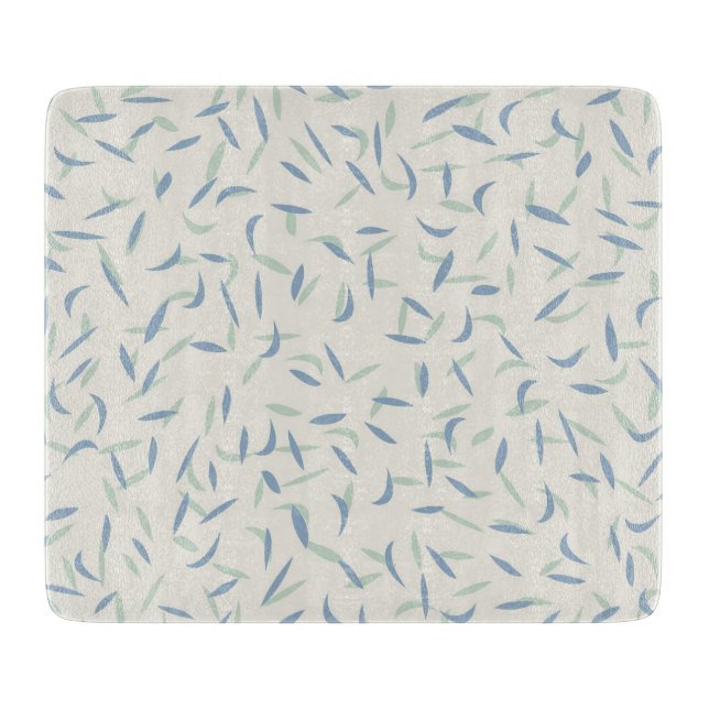 Random Flecks, Speck, Sage Green, Dusty Blue Schneidebrett (Vorderseite)