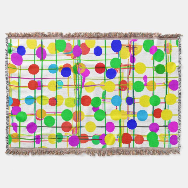 Random Geometric Muster Decke (Vorderseite)