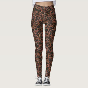 Random-geometrischer abstrakter Druck Leggings