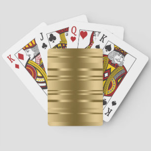 Random Gold Streifen Muster Totbeutel Spielkarten