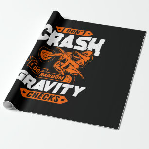 Random Gravity Karos - Motocross & Dirt Bike Geschenkpapier