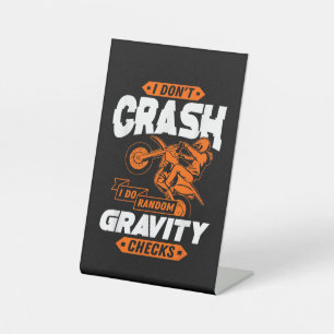 Random Gravity Karos - Motocross & Dirt Bike Sockelschild