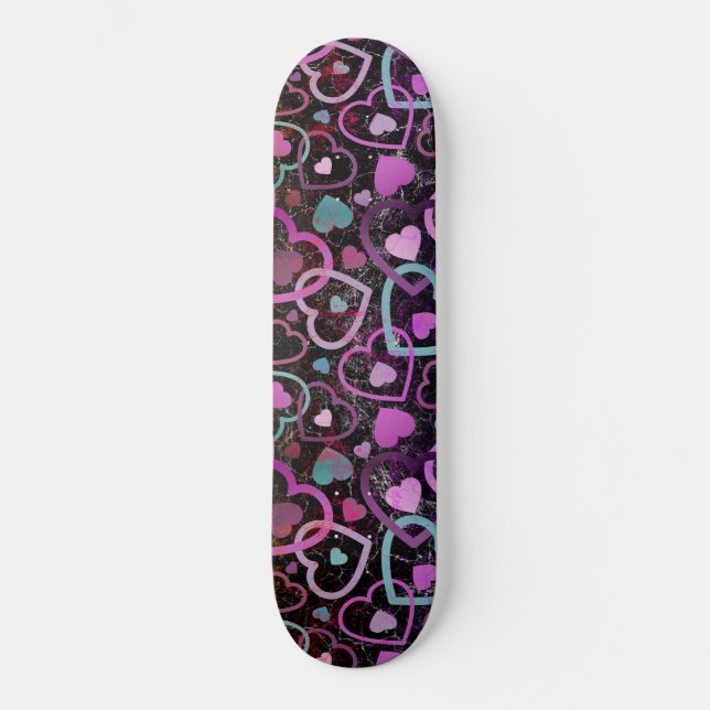 Random Hearts RUD Skateboard (Vorderseite)